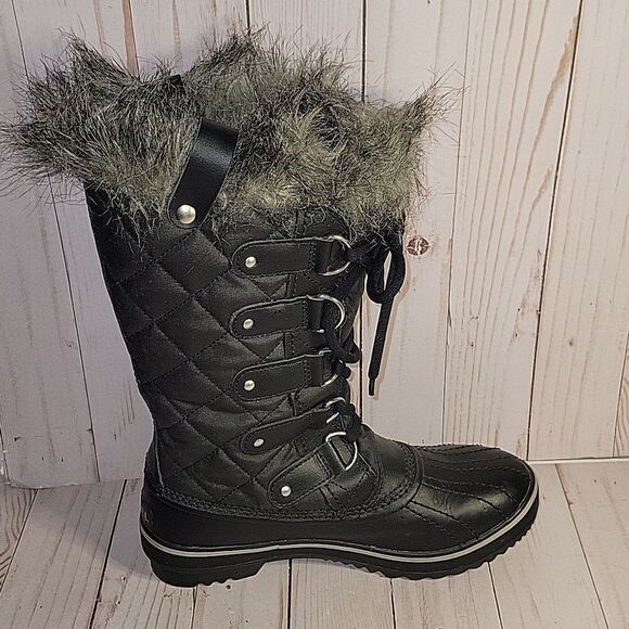 Sorel Tofino II Womens Waterproof Winter Snow Boots Black Stone Sz 6 1472591011 - Picture 8 of 11